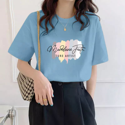 💙พร้อมส่ง💙 เสื้อยืดผู้หญิง ถูกและจัดส่งไว เสื้อยืดคอกลม เสื้อเชิ้ตแขนสั้นโอเวอร์ไซส์ เสื้อผ้าแฟชั่น ลายน่ารัก สำหรับTTT=0790