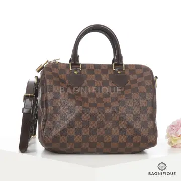 Louis Vuitton Speedy Bandouliere 25 Damier Ebene Canvas GHW