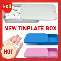 KQ0 แผ่นเหล็กชุบดีบุก กล่องเครื่องประดับอัญมณี 805015มม. ฝาเลื่อน Pill Candy Push-Pull BOX แบบพกพาได้ หัวกะโหลก Gule ชากระป๋อง ลูกอมลูกอมลูกอม