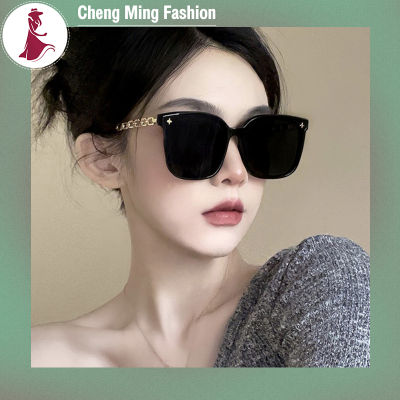 Cheng แว่นกันแดดแฟชั่นทรงสี่เหลี่ยมขนาดใหญ่สำหรับผู้หญิงผู้ชายเดินทางไปงานปาร์ตี้