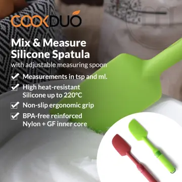 Mix & Measure Spoon - Silicone spoon with adjustable measuring