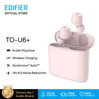 EDIFIER TO-U6+ True Wireless In-Ear หูฟังไร้สาย Headphones Bluetooth Earbuds Bluetooth 5.0 Wireless Charge CVC Call Noise Cancellation Dust and Waterproof Ergonomically Design Fashion Color