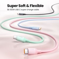 【Extraordinary Products】แจกแจกแจกฟรียูกรีน100W 6A USB ชนิด C สายซุปเปอร์ชาร์จสำหรับ Huawei Nova 9 Pro P50มายากล4 Pro ชาร์จเร็วซิลิโคนเหลว