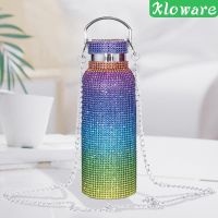 Portable Diamond Vacuum Cup 500ml/17oz Glitter Water Bottle Kettle