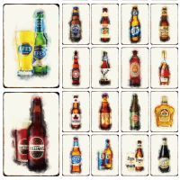 【HOT】✕☌○ Beer Whiskey Metal Signage Tin Painting Poster Room Bar Wall Mural Aesthetics