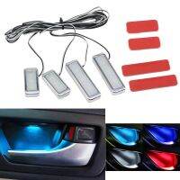 4Pcs Bowl Handle Armrest Light Car Door Interior Light LED Atmosphere Light Auto Interior Door Light Decorative Lamp