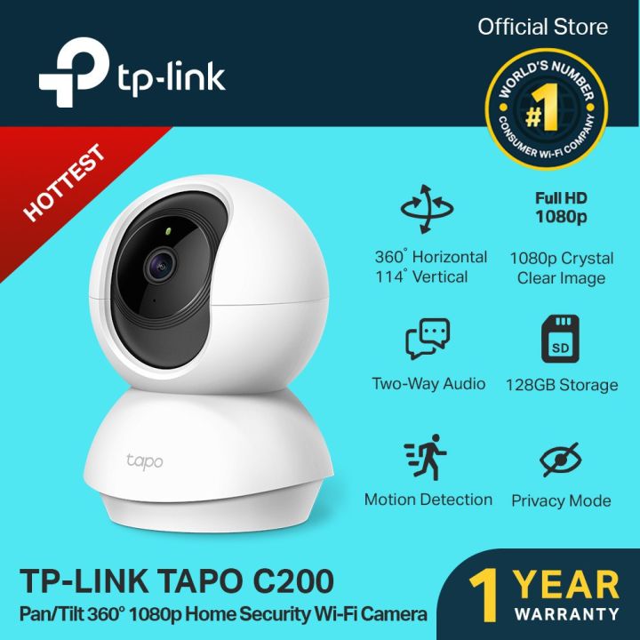 TP-Link Tapo C200 360° 1080P PanTilt Home Security WiFi Camera CCTV Camera  IP Camera FFS | Lazada PH