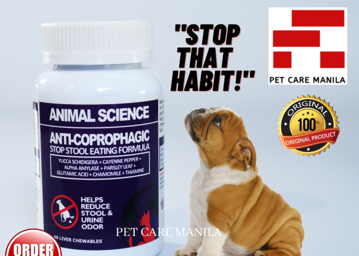 Animal Science ANTICOPROPHAGIC Stop Stool (Poop) Eating Formula 60