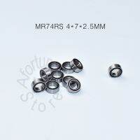 MR74RS 4x7x2.5(mm) 10pieces free shipping bearing ABEC 5 Rubber Sealed Miniature Mini Bearing MR74 MR74RS chrome steel bearing