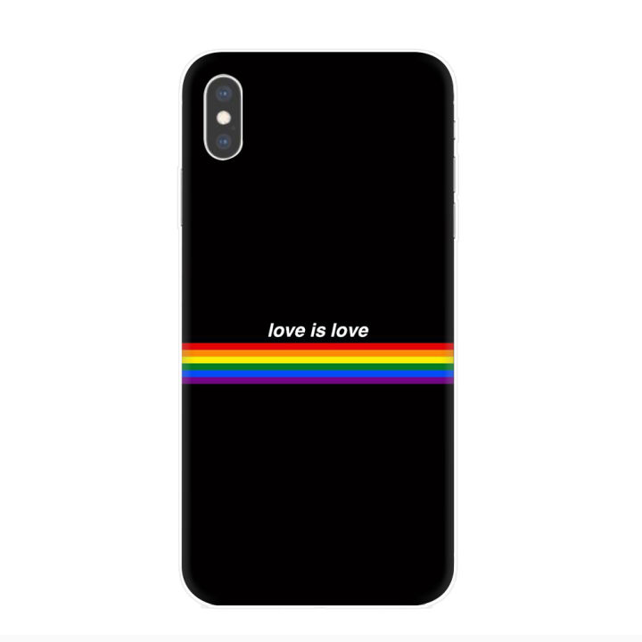 transparent-case-for-iphone-6-6s-7-8-plus-x-xr-xs-11-12-pro-max-12-mini-back-cover-rainbow-pride-art-black