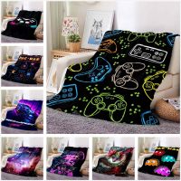 Video Game Handle Cyberpunk Pattern Blanket Sofa Office Nap Air Conditioning Flannel Soft Keep Warm Can Be Customized 5