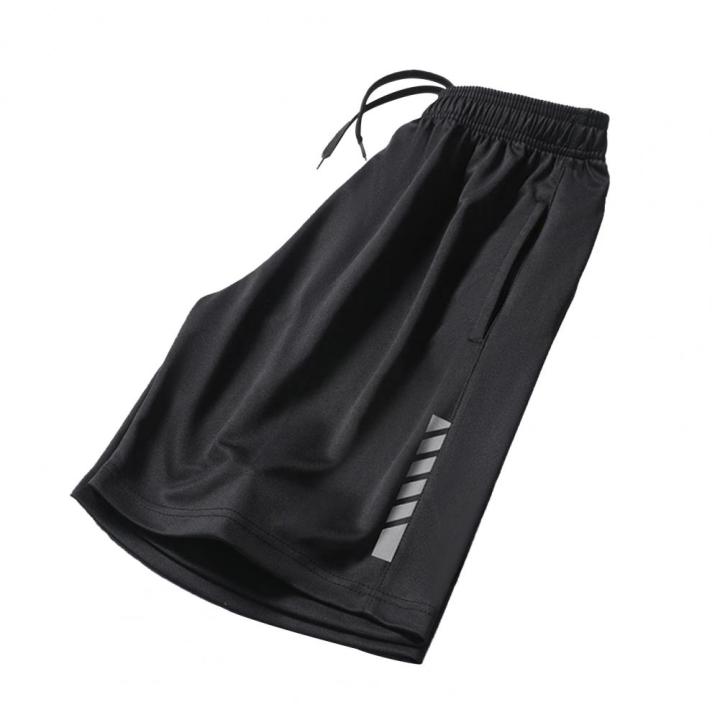 mens-sports-shorts-summer-running-sweatpants-mid-rise-drawstring-pockets-men-shorts-outdoor-fitness-ice-silk-short-pants
