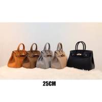 กระเป๋าถือ BIRKIN 25 CM ( Togo PU Leather ) อะไหล่ทอง กระเป๋าสะพาย กระเป๋าแฟชั่น เกรดพรีเมียม งานเนียบ งานหรู งานดี ใช้งานได้ทุกวัน คุ้มค่า