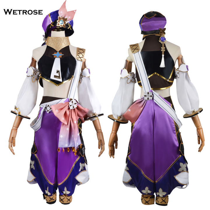 wetrose-genshin-impact-dori-cos-suit-anime-game-womens-suit-plain-costume-cosplay-suit