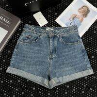 [FREE SHIPPING] Casual Waist Hot Pin Bead Shorts