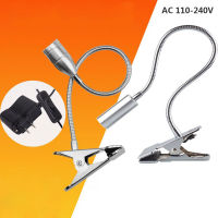 LED Light With Clip 3W Flexible LED Reading Book Lamp Table Desk Gooseneck Desktop Bedside Spotlight With EU US Plug