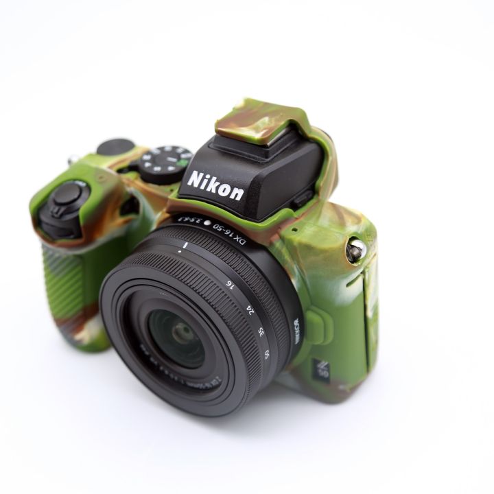 เคสกล้องเกราะซิลิโคนผิวเคสอุปกรณ์ป้องกันฝาครอบของร่างกายสำหรับกล้อง-nikon-z50-dslr-อุปกรณ์ป้องกันฝาครอบกระเป๋าวิดีโอ