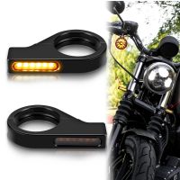 【CW】▣  Aluminum Alloy Motorcycle front Turn light flasher signal 41mm tubes for 12V