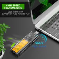 SSD ฮาร์ดดิสก์ไดรฟ์ตู้ USB 3.0โซลิดสเตตซาต้าโปรโตคอล M.2 NGFF แบบแยกเคสฮาร์ดดิสก์ SSD แล็ปท็อป5กิกะไบต์/วินาทีความเร็วสูง