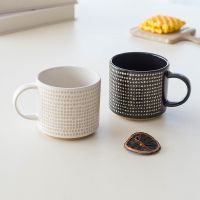 【STOCK】 Nordic Ins Style Niche Ceramic Mug Small Fresh Female Milk Cup Coffee Cup Breakfast Cup Drinking Cup Slightly Flawed