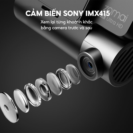 Camera hành trình 70mai dash cam a800s bản quốc tế bộ có cả cam trước và - ảnh sản phẩm 6