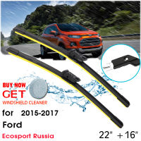 Car Wiper Front Window Windshield Rubber Silicon Refill Wiper For Ford Russia 2009-2015 22"+16" LHDRHD Car Accessories