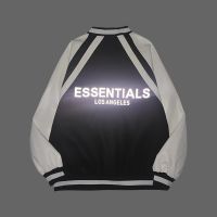 3M สะท้อนแสงออกแบบใหม่เสื้อกันหนาวหมวก ESSENTIALS Hoodies Luxuxy หนังแขนสะท้อนแสงเบสบอลย์