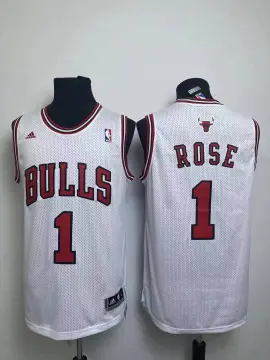 Rose Bulls' jersey No. 1 Forest Wolf Piston Knight Retro Basketball Charge  Men Customized No. 25 Wind City Rose 【 Single Upper 】 Rose Bull Red