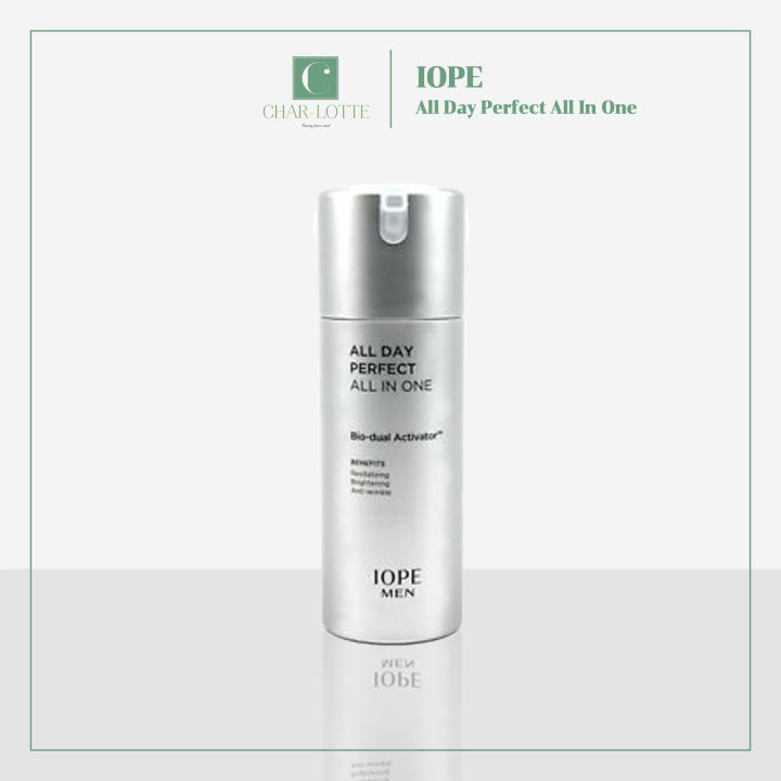 charlotte-seoul-iope-all-day-perfect-all-in-one-essence-for-men-120-ml-koreanmencosmetics-koreanmenessence-allinone-whitening-เอสเซนส์ผู้ชายเกาหลี-ผิวขาวกระจ่างใส