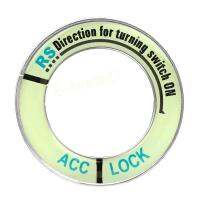 ฝาครอบสวิตช์จุดระเบิดรถยนต์อัลลอยด์เรืองแสงสติ๊กเกอร์ตกแต่งรถยนต์อัตโนมัติสำหรับฮอนด้า: ใส่ได้ซิตี้ซีวิค E10599 Accord CRV รุ่น Ciimo