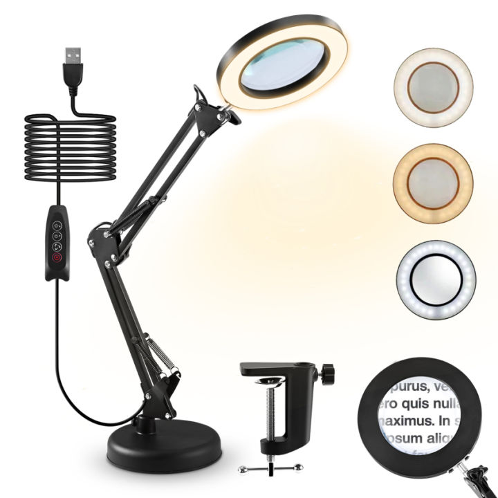 magnifying-glass-with-light-and-stand-equipped-with-base-10x-led-magnifying-light-with-clip-desk-lamp-with-3-color-modes-dimmable-led-magnifying-light-for-hobby-crafts-workplace-light-led-reading-ligh