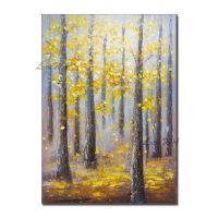 The Soft Contemporary Abstract Painting Of Trees With Yellow Leaves New Arrival Wall Art Home Decor Picture On Canvas No Framed