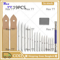 Rex TT 19 ชิ้น/เซ็ตร่างภาพวาดศิลปะ tortillons ผสมตอกระดาษเช็ดปากกา  ขนาดแตกต่างกันผสมรอยเปื้อนศิลปะเครื่องมือวาดภาพ