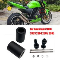 ☑สำหรับคาวาซากิ Z 1000 Z1000 2003 2004 2005 2006สีดำ/ คาร์บอนไม่บาดกรอบแถบเลื่อนอุปกรณ์มอเตอร์ไซค์ตัวป้องกันการลื่น