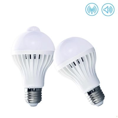 E27 LED PIR Motion Sensor Lamp Smart Light Bulb 3W 5W 7W 9W 12W 15W AC 220V Led Lamp Night Sound Light For Home Stair