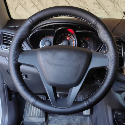 2021DIY Custom Original Steering Wheel Cover For Lada Vesta 2015-2020 Xray 2015-2020 Leather Braid For Steering Wheel DIY Sewing