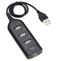 High Speed Universal USB Hub 4 Port USB 2.0 Hub with Cable Mini Hub Socket Pattern Splitter Cable Adapter for Laptop PC