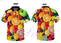 2023 2023 Tropical fruits and vegetables polo shirt   zipper tshirt high-quality 05 New polo shirt