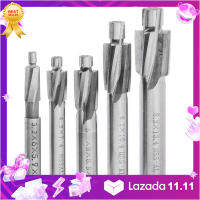 5Pcs HSS ปลายประแจแฉก M3-M8 Pilot Slotting Tool เครื่องตัดมิลลิ่งปลายดอกเคาเตอร์ซิงค์ Mills