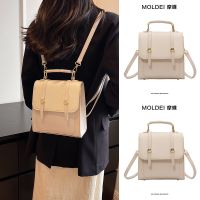 Summer high-end niche white shoulder bag ladies 2023 new large-capacity commuting Messenger fashion backpack 【QYUE】