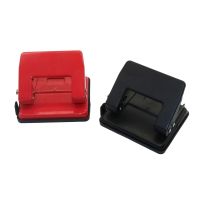 【CC】 New Product Medium Hole Puncher Black amp;Red Metal Manual Punching Document Binding School Office Stationery