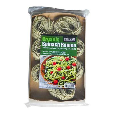 🌿Premium Organic🌿   Spinach Ramen  เส้นราเมนผักโขม 250g