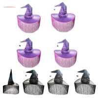 Halloween Women Witches Hats for Halloween Dress Party Carnivals Decorations Large Wide Brim Costume Accessory