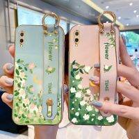 [ข้อเสนอพิเศษ] Romwe  เคสใส่สายรัดข้อมือสำหรับ Huawei Y9 2019 Enjoy 9 Plus ภาพวาดสีน้ำมันสดขนาดเล็กบางซิลิโคนไฟฟ้าฝาครอบโทรศัพท์