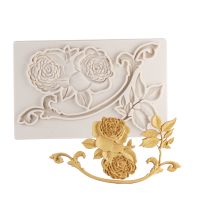 【lz】✵  Silicone Rose Leaves Sugarcraft Mold Ferramentas De Resina Cupcake Fondant Ferramentas De Decoração Do Bolo Dia Dos Namorados