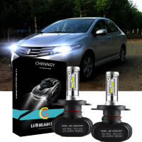 สำหรับ Honda City TMO ( 5th Gen ) 2008 2009 2010 2011 2012 2013-H4ไฟฉายคาดศีรษะ LED ไฟหน้าหลอดไฟสูงต่ำ Beam 2PC ไฟฉายติดศีรษะไฟหน้าสีขาว