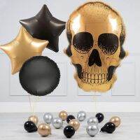 （koko party supplies）ลูกโป่ง Pirate ShipFoil ขนาดใหญ่ชุด18นิ้ว RoundHelium Globos วันเกิดสยองขวัญปาร์ตี้ตกแต่งห้องอาบน้ำเด็ก