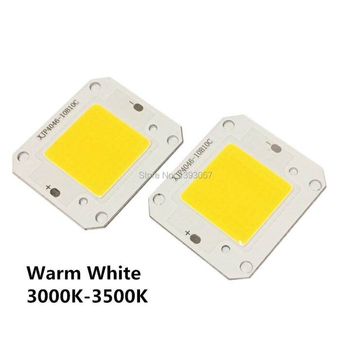 worth-buy-5ชิ้น50w-ไฟ-led-cob-chip-พลังงานสูง-dc12v-แหล่งกำเนิดแสง-dc32v-400nm-840nm-หลอดไฟสีขาวสีขาวเย็นอุ่นสเปกตรัมเต็มที่3000k-30000k