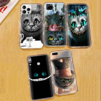 โปร่งใส เคสโทรศัพท์ หรับ iPhone 13 14 G9 Moto 12 G8 Play Mini SE Power Max Plus Pro Protective ปก Cheshire Cat