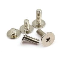 25pcs M2 M2.5 M3 M4 Phillips Ultrathin Thin Flat Extra Size Big Large Head Bolt Screw for Laptop Notebook Fix Repair Computer G Fasteners